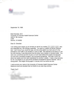 Brett Sheridan's Letter from a patient